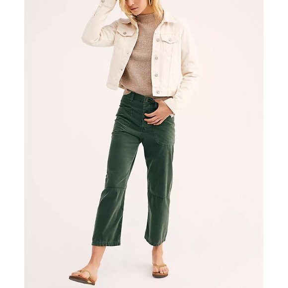 Free People Rumors Cream Denim Jacket, Medium, NWT - Picture 6 of 7